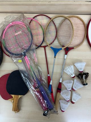 Lote Raquetas Tenis, Bádminton y Ping Pong