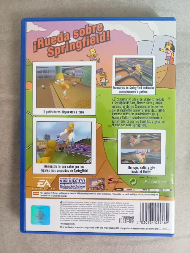 Nuevo The Simpsons Skateboarding PlayStation 2 PS2