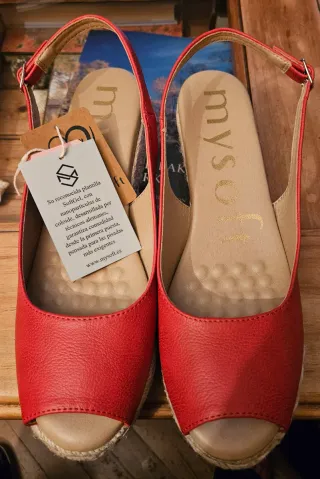 Sandalias rojas Mysoft mujer talla 40