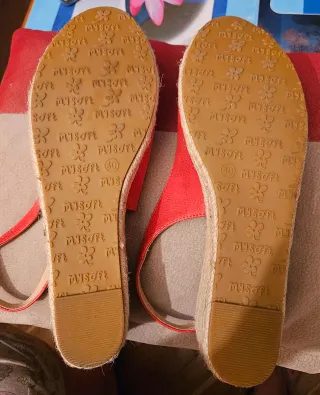 Sandalias rojas Mysoft mujer talla 40