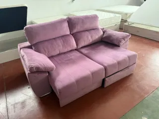 Sofá 3 plazas 220x90cm con asientos deslizantes