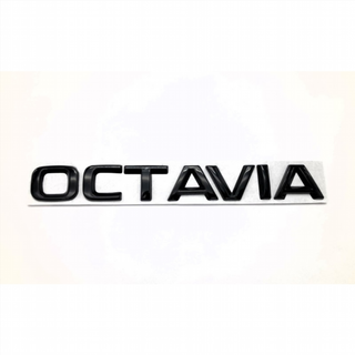 EMBLEMA LOGO TRASERO SKODA OCTAVIA NEGRO