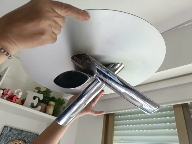 Plafón moderno metálico