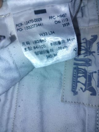 Pantalón cargo Levis beige talla 33x34