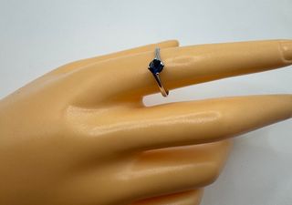Anillo Oro 18 kt Zafiro 