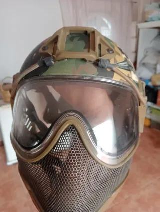 Casco Warq Airsoft Camuflaje Pulpo