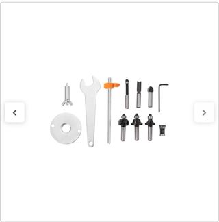 Fresadora Dexter 1300W con accesorios 