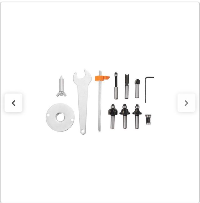 Fresadora Dexter 1300W con accesorios