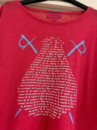 Camiseta El Capote Talla Única Roja