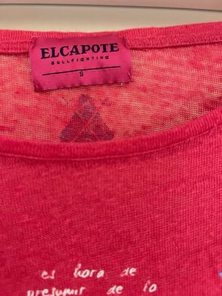 Camiseta El Capote Talla Única Roja