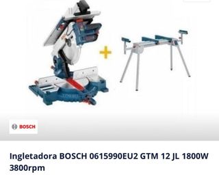 Ingletadora BOSCH GTM 12 JL 1800W