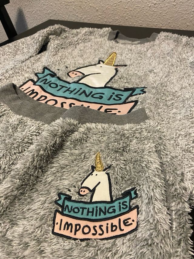 Nuevo Pijama + pantalones Mr Wonderful Unicornio