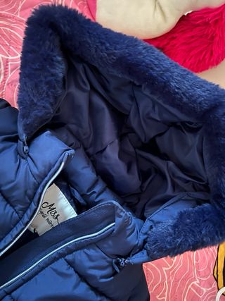 Giubbotto bambina blu con cuore