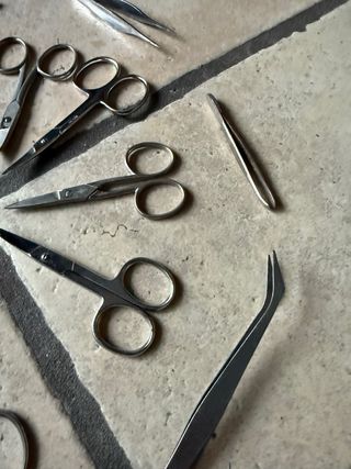 Set forbicine pinzette tagliaunghie tronchesino