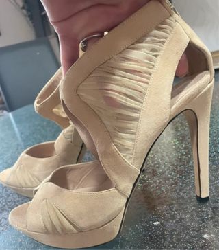 Sandali Fendi Tg 37.5 Beige