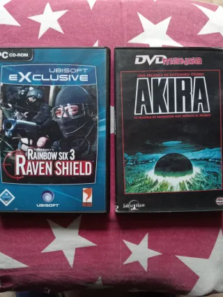 DVD Akira y Rainbow Six Raven Shield