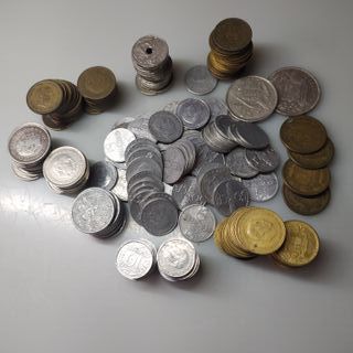 Lote monedas época Franco