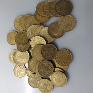 Lote monedas época Franco