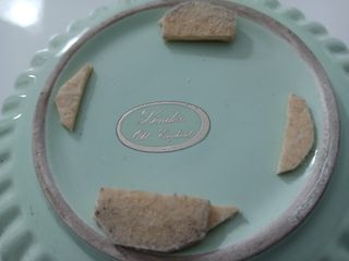 Posacenere Ceramica Verde e Ottone London Old