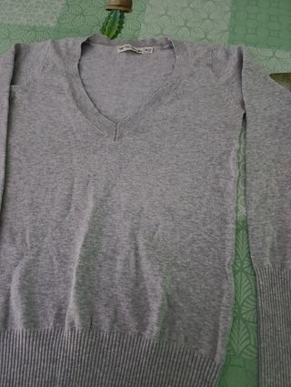 Jersey Bershka Mujer Gris