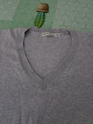 Jersey Bershka Mujer Gris