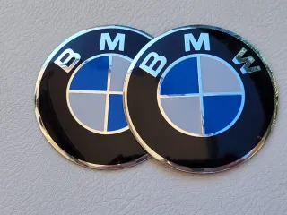 2 Emblemas BMW 70mm Logo para Moto Motorrad 