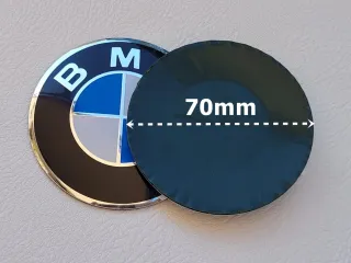 2 Emblemas BMW 70mm Logo para Moto Motorrad 