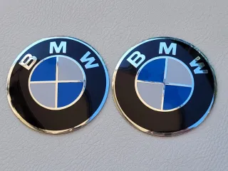 2 Emblemas BMW 70mm Logo para Moto Motorrad 
