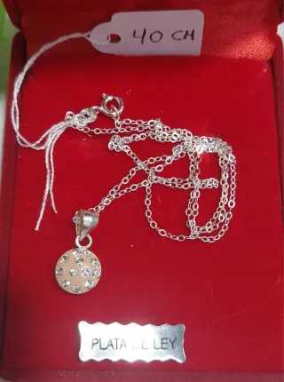 Conjunto Plata de Ley 925 Cadena y Colgante