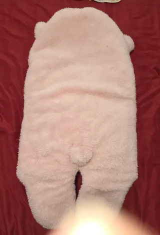 Saco dormir bebé peluche rosa Talla 0 a 3 meses