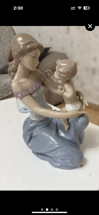 Figura Lladro Madre e Hijo