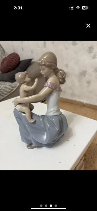 Figura Lladro Madre e Hijo