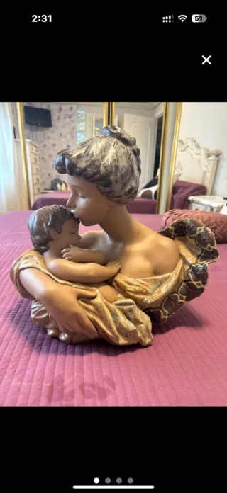 Figura Lladro Madre e Hijo