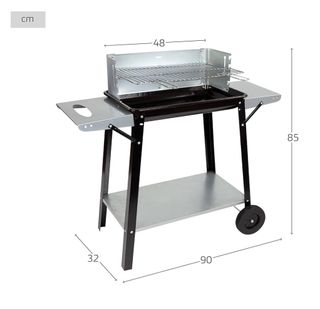 Barbecue attivo a carbone e legna 