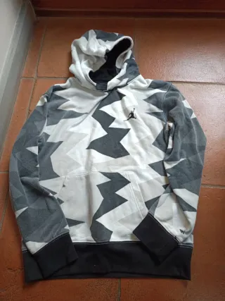 Felpa Jordan Grigio Bianco M