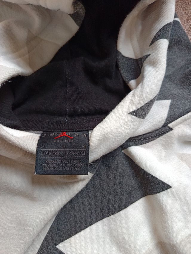 Felpa Jordan Grigio Bianco M