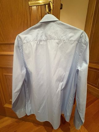 Camisa Dan John Slim Azul Talla L
