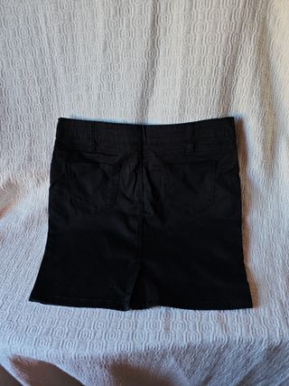 Pack 2 faldas tubo cortas negro beige talla M muje