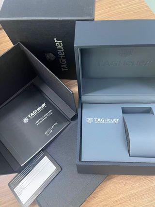 Caja Reloj TAG Heuer Negra y Gris
