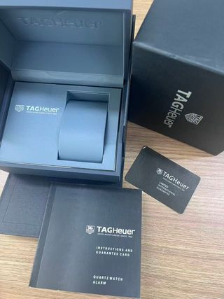 Caja Reloj TAG Heuer Negra y Gris