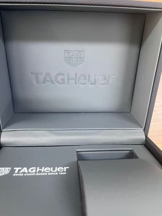 Caja Reloj TAG Heuer Negra y Gris