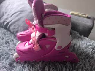 Patines rosas para niña