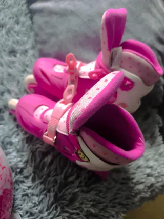 Patines rosas para niña