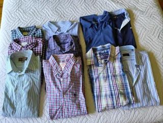 Lote 9 Camisas Talla M + 2 Polos Regalo