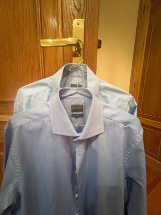 Lote 5 Camisas 3 DAN JOHN Azul Talla L y 2 Boggi M