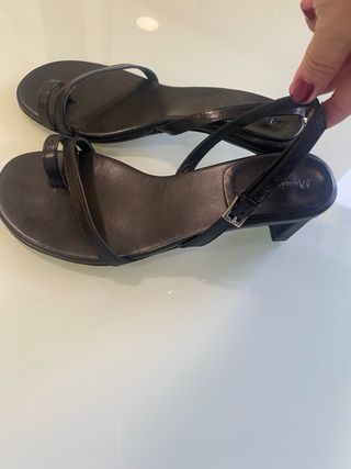 Sandalias Massimo Dutti Negras Talla 37