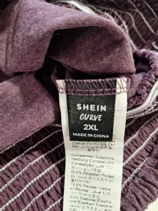 Camiseta Morada Mujer SHEIN Talla XXL (NUEVA)