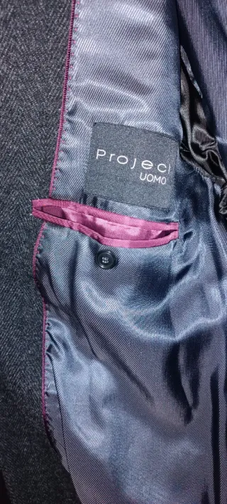 Cappotto uomo nero/grigio