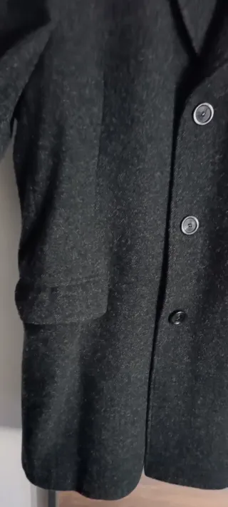 Cappotto uomo nero/grigio