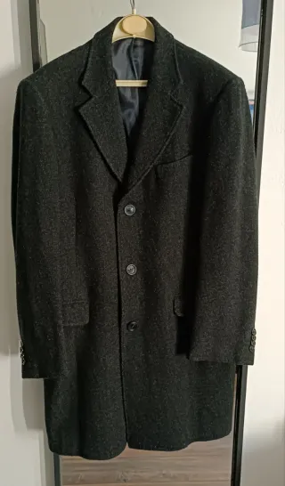 Cappotto uomo nero/grigio